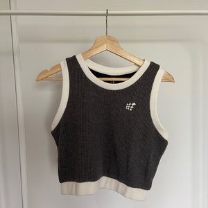 Jed North Charcoal Grey Tank Top Ribbed